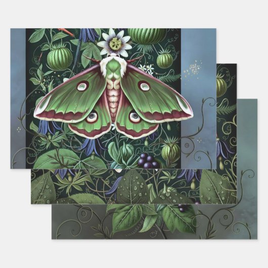 Woodland Moth Geschenkpapier Set (Set)