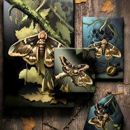 Woodland Moth Illustration Geschenkpapier Set