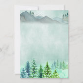 Woodland Mountain Adventure erwartet Kinderdusche Einladung (Rückseite)