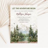 Woodland Mountain Baby Dusche