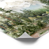 Woodland Mountain Baby Shower Favoriten Poster (Ecke)