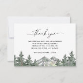 Woodland Mountain Babydusche Vielen Dank Karten (Vorderseite)