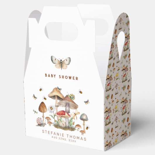 Woodland Mushroom Baby Dusche Gefallen Schachtel m Geschenkschachtel (Geöffnet)