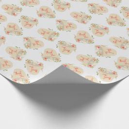 Woodland Mushroom Babydusche Danke Geschenkpapier