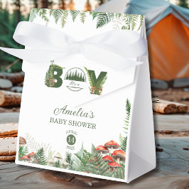 Woodland Mushroom & Fern It’s a Boy Baby Shower Geschenkschachtel