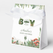 Woodland Mushroom & Fern It’s a Boy Baby Shower Geschenkschachtel (Vorderseite)