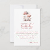 Woodland Mushroom Foto Geburtstag Danke Karte (Vorderseite)