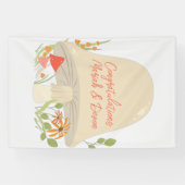 Woodland Mushroom Kinderdusche Banner (Horizontal)