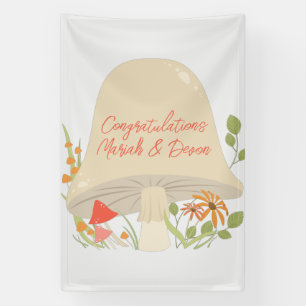 Woodland Mushroom Kinderdusche Banner