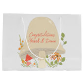 Woodland Mushroom Kinderdusche Große Geschenktüte (Rückseite)