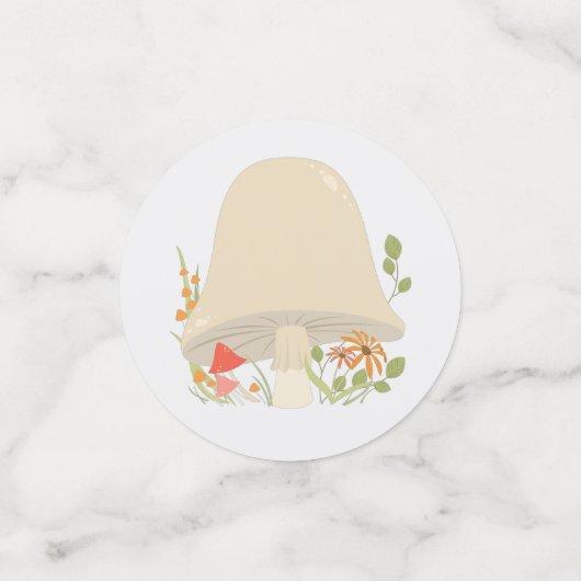 Woodland Mushroom Kinderdusche Konfetti (Klein Vorderseite)