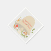 Woodland Mushroom Kinderdusche Serviette (Ecke)