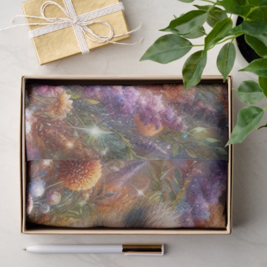 Woodland Music Whimsical Raccoon Violin Decoupage Seidenpapier (Geschenk)