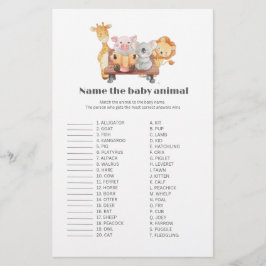 Woodland Name des Babyduschspiels