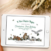 Woodland Neues Kapitel beginnt Buch Erstgeburt Einladung
