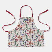Woodland Nordic Weihnachts-Allround-Print-Schürze Schürze (Vorderseite)