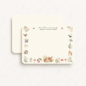 Woodland Nursery Stationery Note Card Ankündigung