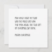 Woodland Nutcracker Watercolor Christmas Card Karte (Rückseite)