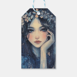 Woodland Nymph-Verzauberungsdekoupage Geschenkanhänger