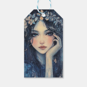 Woodland Nymph-Verzauberungsdekoupage Geschenkanhänger
