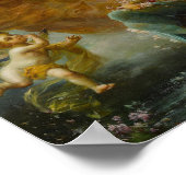 Woodland Nymphen von Hans Zatzka Poster (Ecke)