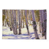 Woodland of Aspen Trees Kissenbezug (Rückseite)