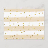 Woodland Oh Boy Pumpkin Baby Duschbücher für Baby Einladungspostkarte (Rückseite)