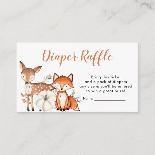 Woodland Oh Boy Pumpkin Babydusche Windelwanne Begleitkarte (Vorderseite)