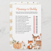 Woodland Oh Boy Pumpkin Mommy oder Daddy Games (Vorne/Hinten)