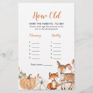 Woodland Oh Boy Pumpkin Wie alt waren die Eltern