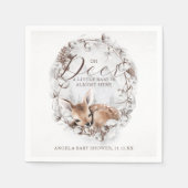 Woodland Oh Deer Winter Baby Dusche Serviette (Vorderseite)