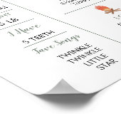 Woodland One Happy Camper Erster Geburtstag Meilen Poster (Ecke)