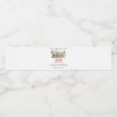 Woodland One Happy Camper Erster Geburtstag Wasserflaschenetikett (Einzelnes Label)