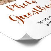 Woodland One Happy Camper Geburtstag Foto Gästebuc Poster (Ecke)