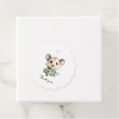 Woodland Opossum Baby Shower • Neutral Geschenkanhänger (Beispiel)