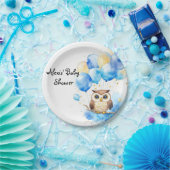 Woodland Owl Babydusche Pappteller (Party)