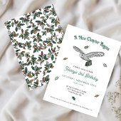 Woodland Owl Book zum Geburtstag Einladung