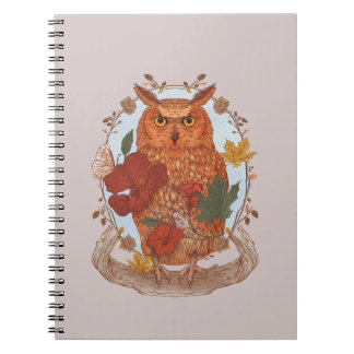 Woodland Owl Notebook Notizblock