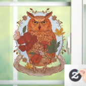 Woodland Owl Window Sticker (Zuhause)