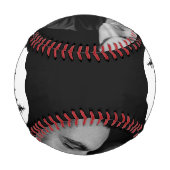 Woodland Papa Bear Illustration Custom 2 Foto Baseball (Rückseite)