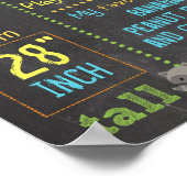 Woodland Party erstes Geburtstagsschild Poster (Ecke)