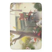 Woodland Pianist Badematte (Vorderseite Vertikal)