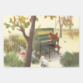 Woodland Pianist Geschenkpapier Set (Vorderseite 2)