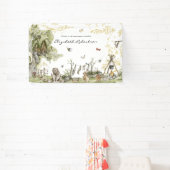 Woodland Picnic | Forest Baby Dusche Willkommen Banner (InSitu)