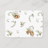 Woodland Picnic | Windelung von Waldtieren Begleitkarte (Rückseite)