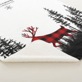 Woodland Pine Forest Stag Familienname Sherpadecke (3/4)