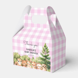 Woodland Pink Baby Girl Dusche Geschenkschachtel
