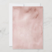 Woodland Pink Boho Pumpkin Girl 1. Geburtstag Einladung (Rückseite)