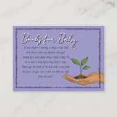 Woodland Purple Forest Books for Baby Request Begleitkarte (Vorderseite)