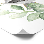 Woodland Quarantine Baby Duschparade Willkommen Poster (Ecke)